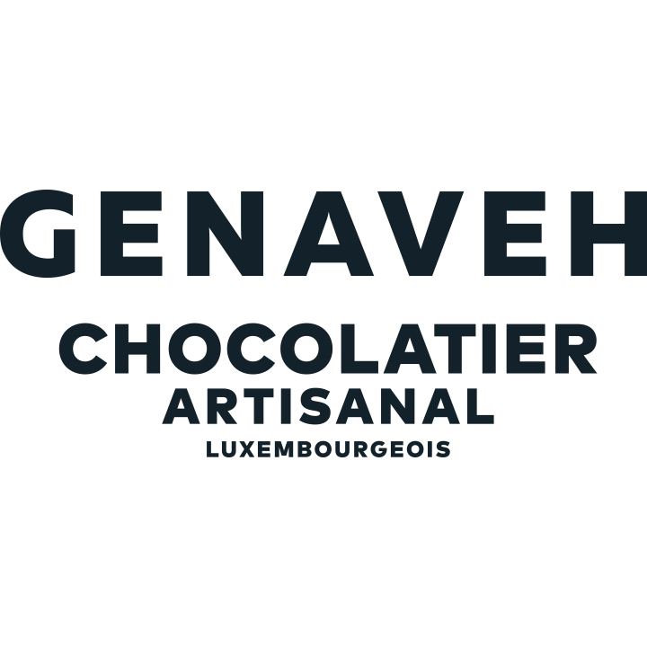 Logo for Genaveh Chocolatier for the Murmures Precieux® dash and dot jewellery creative workshops