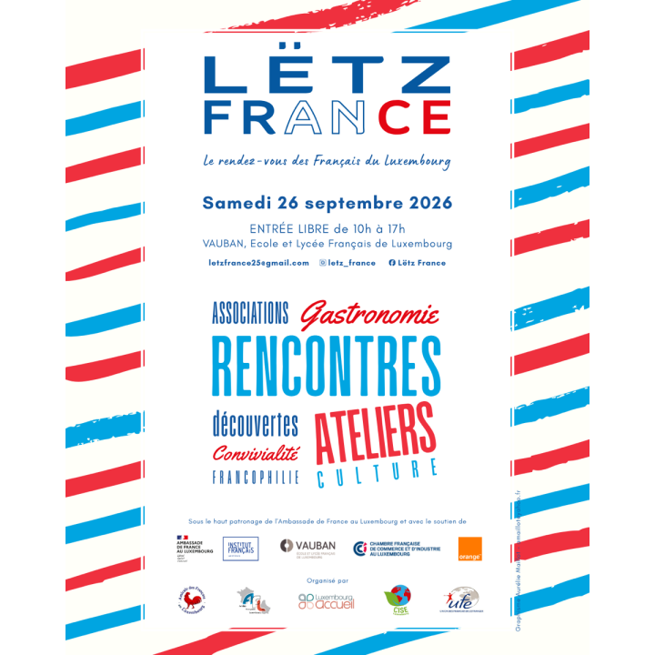 Poster for the Letz France event for the Murmures Precieux® dash and dot jewellery creative workshops